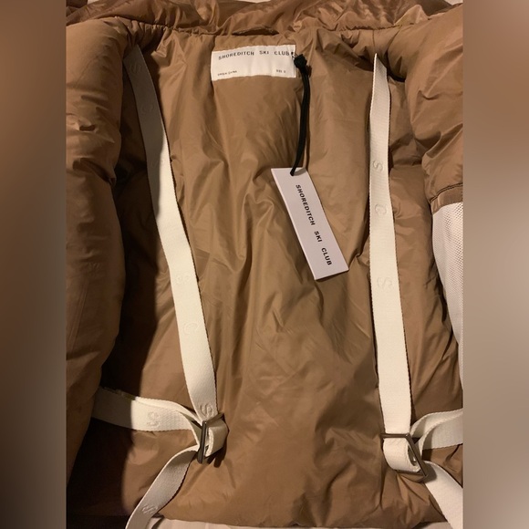 Shoreditch Ski Club Laurel Quilted Puffer Jacket Caramel/Brown Size Small NWT - Picture 8 of 14